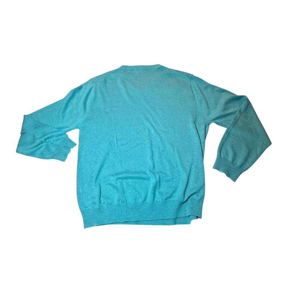 Southern Tide Men's Sea Foam Green 100% Cotton V-Neck Sweater Size L NWT - Picture 4 of 11
